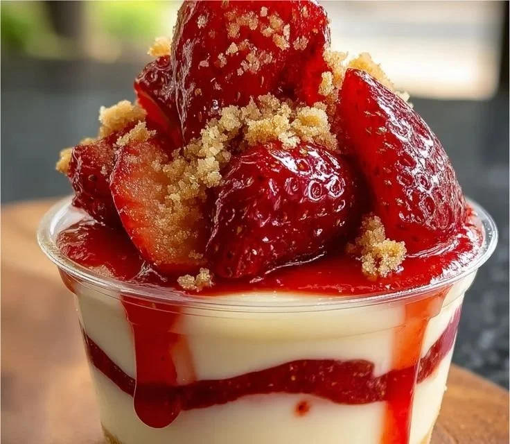 Sweet and Simple Strawberry Cheesecake Cups
